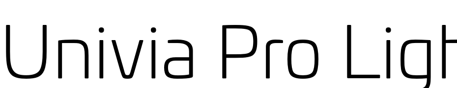 Univia Pro Light Yazı tipi ücretsiz indir